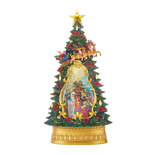 13.75" Carolers Musical Lighted Water Tree