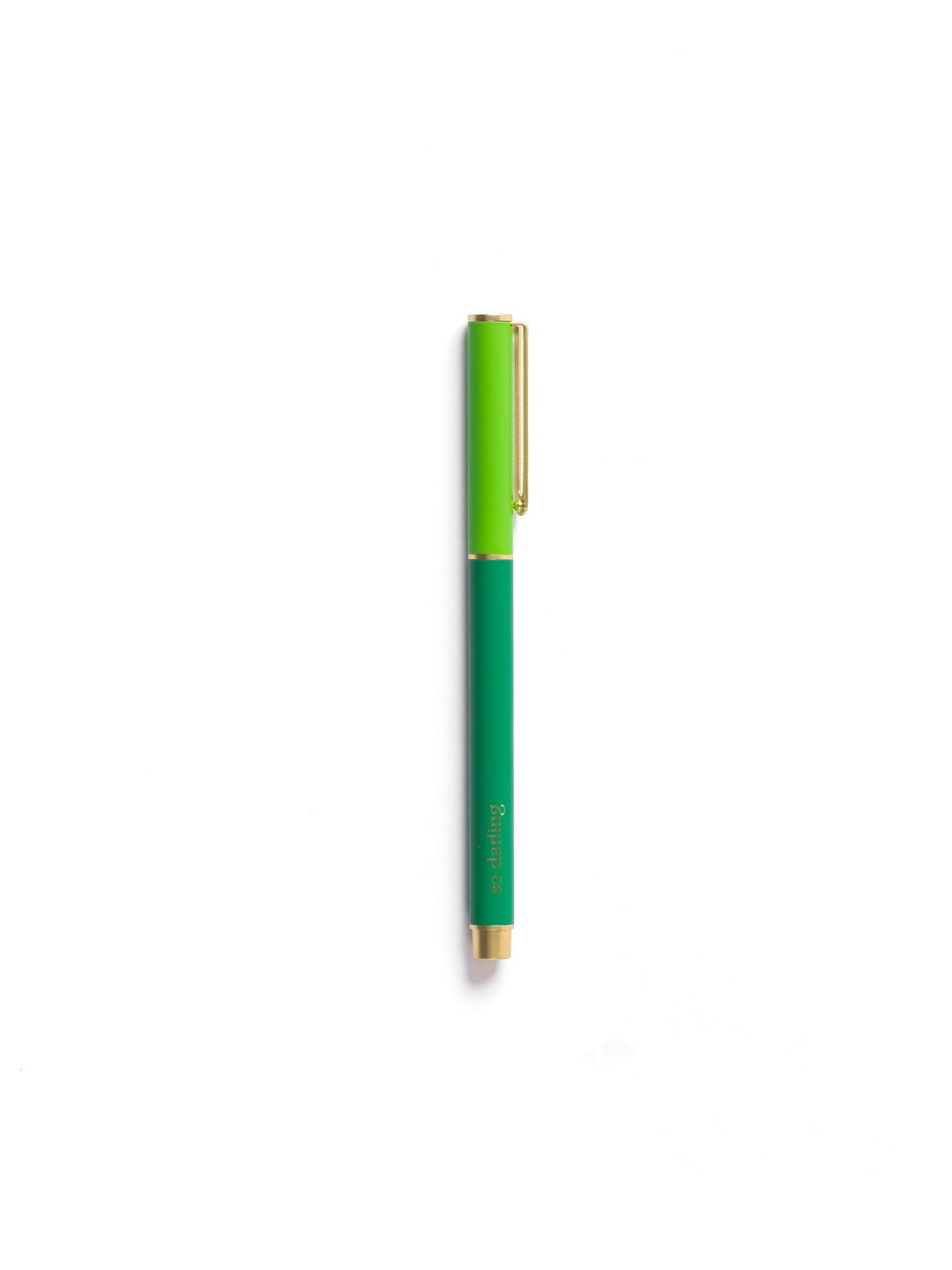 Color Block pen with black ink featuring a vibrant multi-colored barrel.