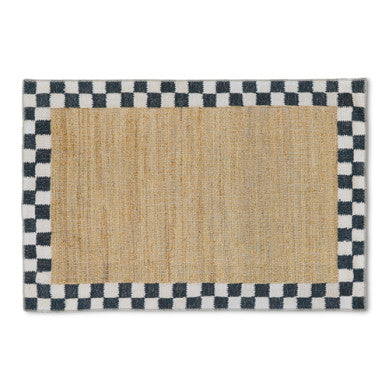 Naturals Check 3' X 5' Washable Rug