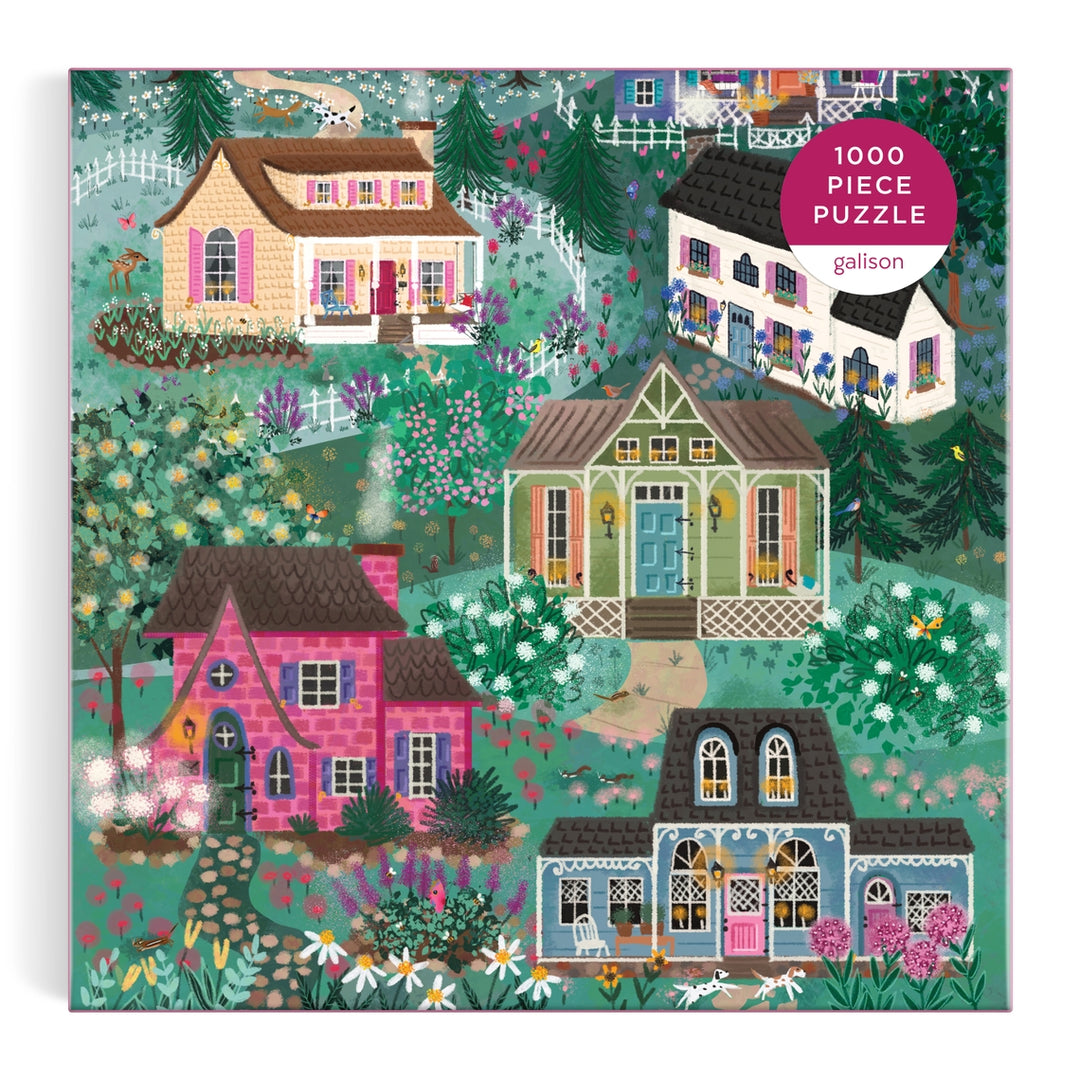 Joy Laforme the Cottage Hills 1000 Piece Puzzle in A Square Box