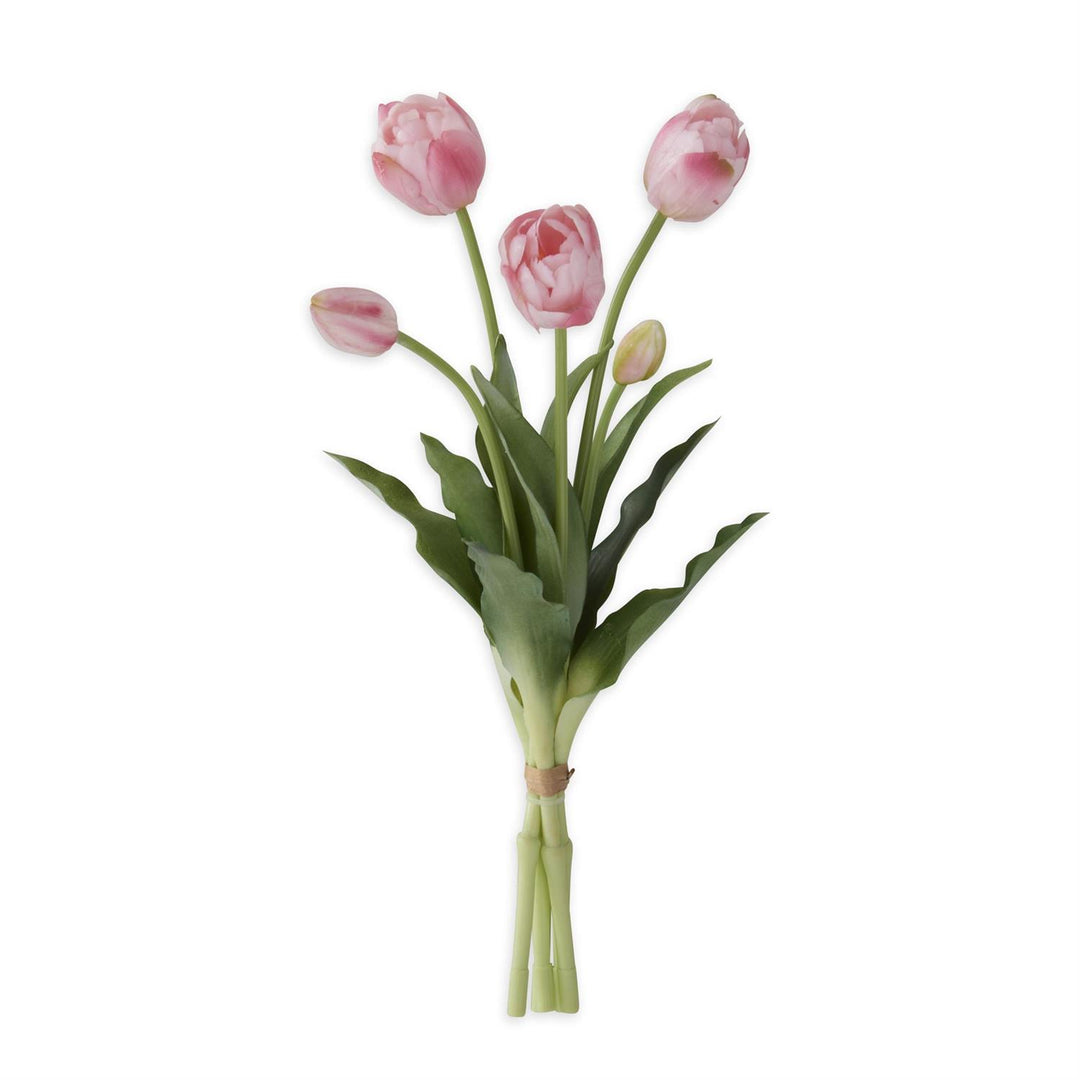 15 Inch Real Touch Tulip Bud & Bloom Bundle UV Protected