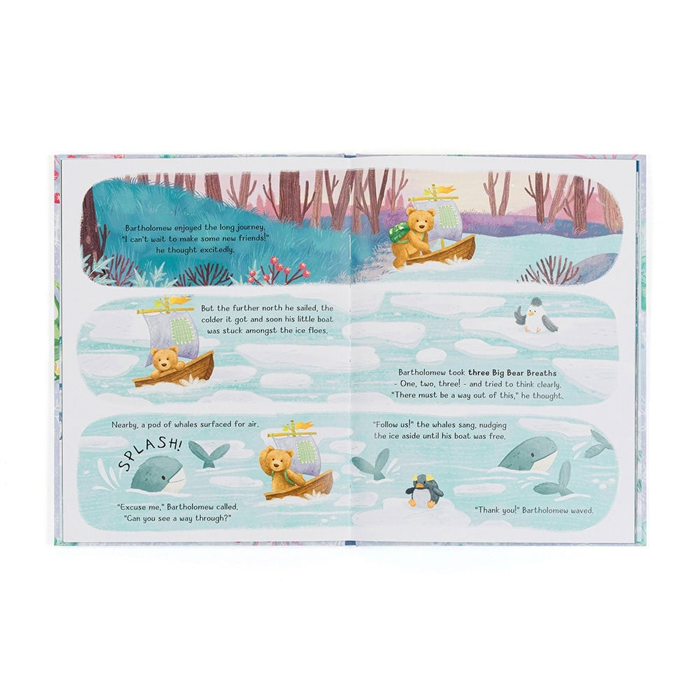 Bartholomew Bear and the Snow Giants book with a bear character on the cover