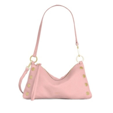 Beverly Med black leather tote bag with structured silhouette and front flap closure.