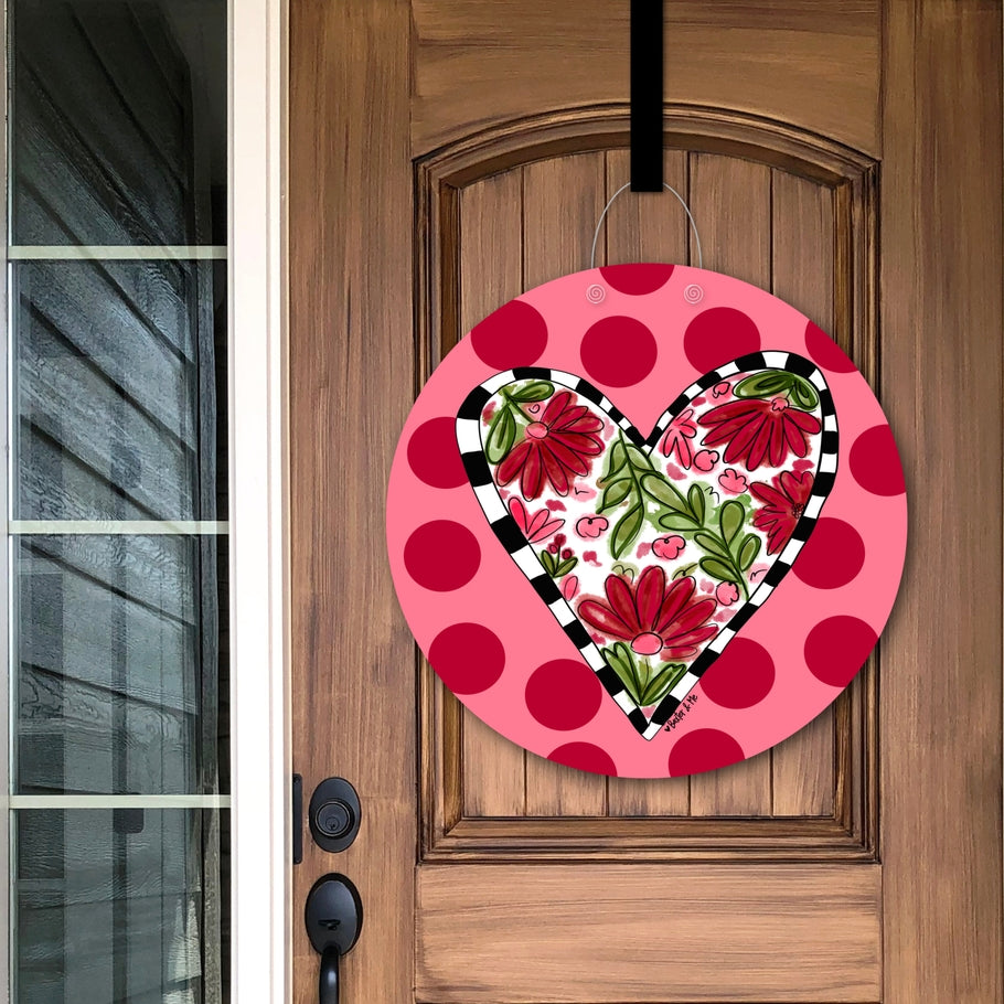 Circular marine-grade sealant door hanger with UV-fade resistant finish.