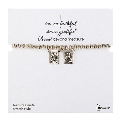 7” Gold Scapular Bracelet Stretch