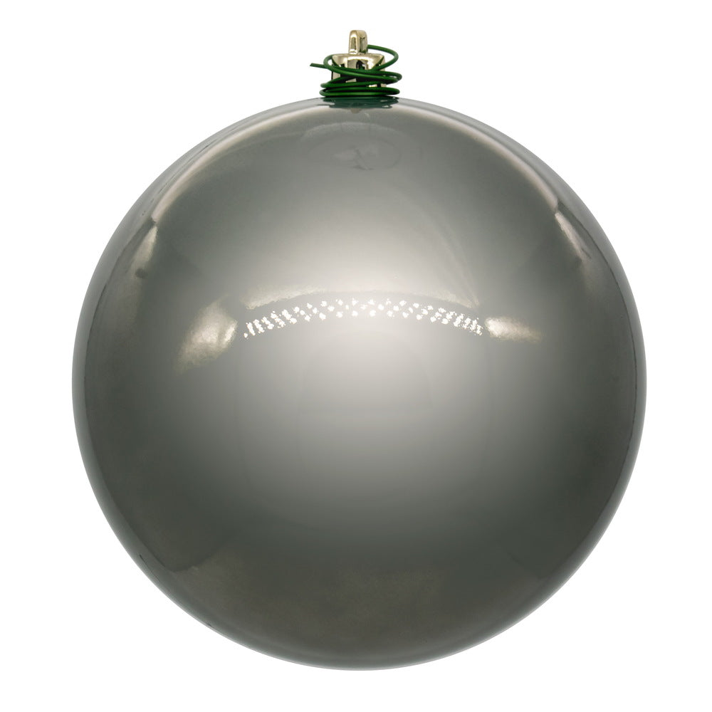 Ten-inch spherical limestone pearl ornament with UV drill detailing