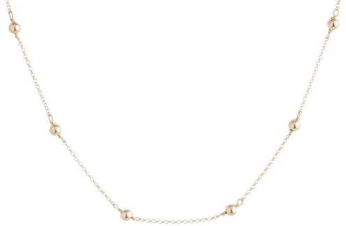 15” Simplicity 4MM Bead Gold Choker