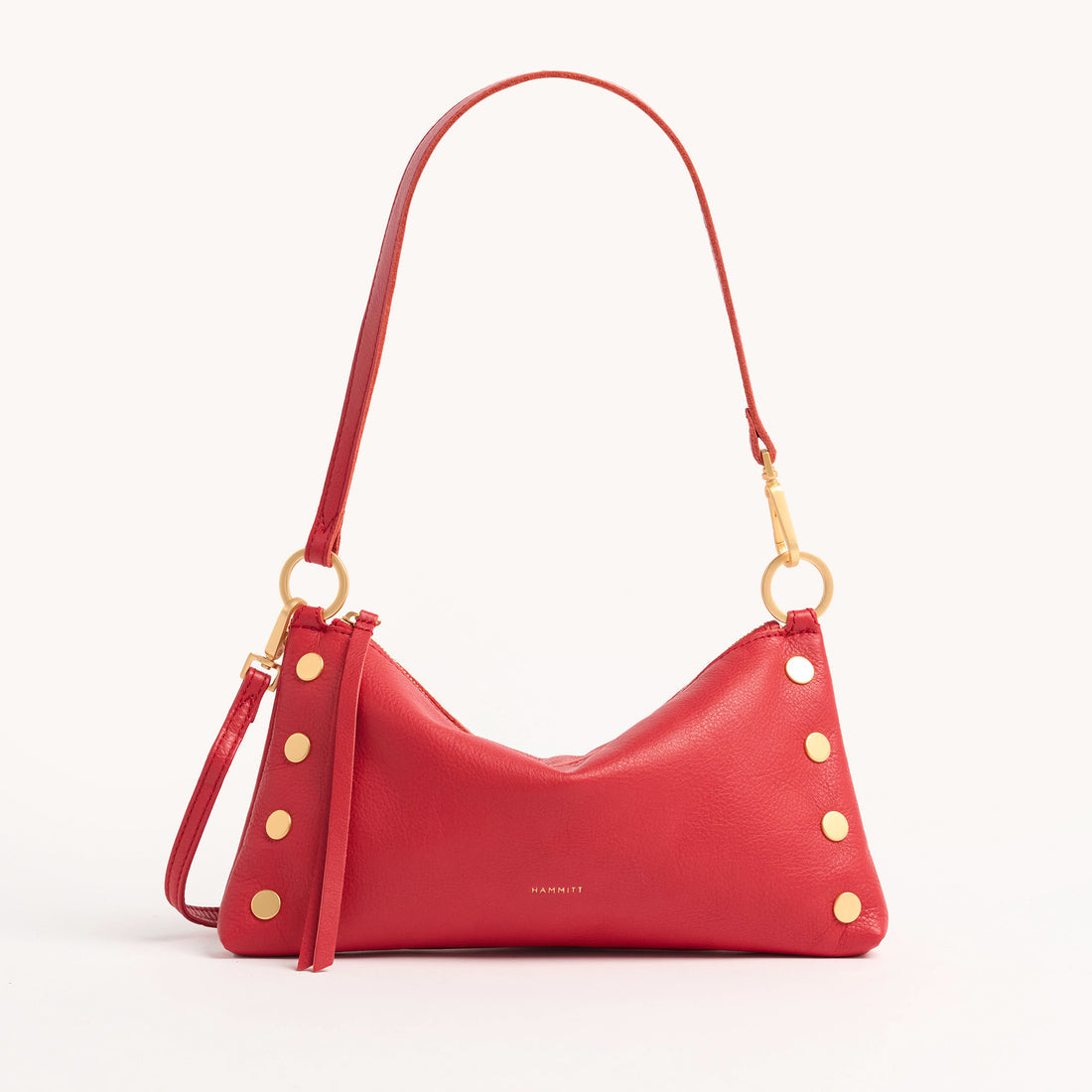 Kyle Bag in black leather with detachable crossbody strap