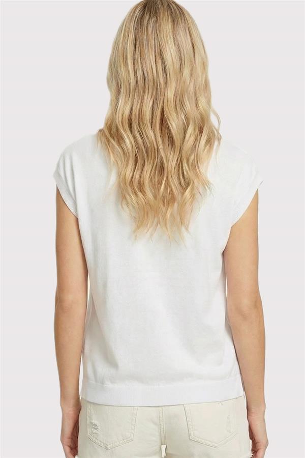 Andrea Star Embroidered Crew Neck Sweater