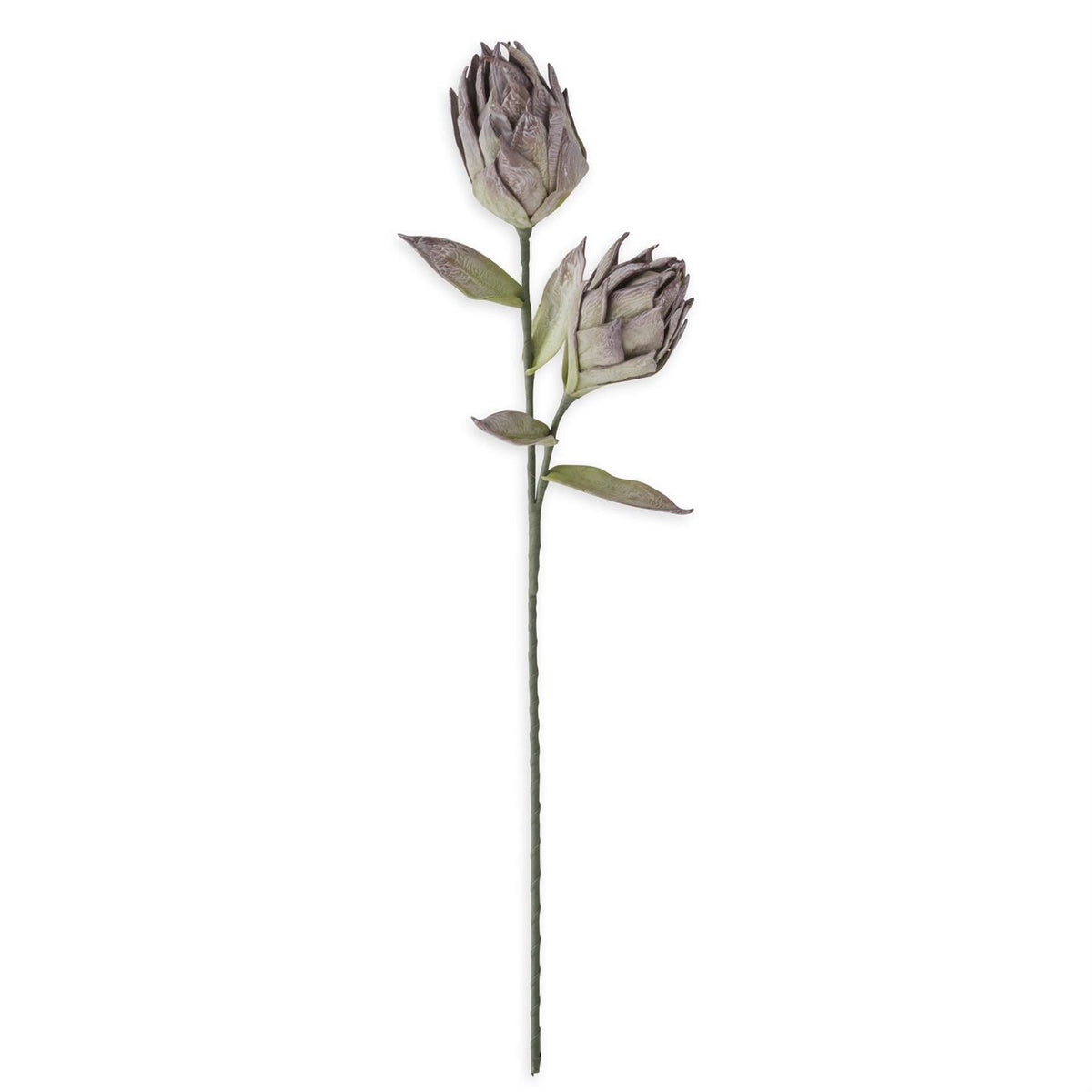 39-inch purple and green Eva foam two-bloom stem arrangement with iron wire support