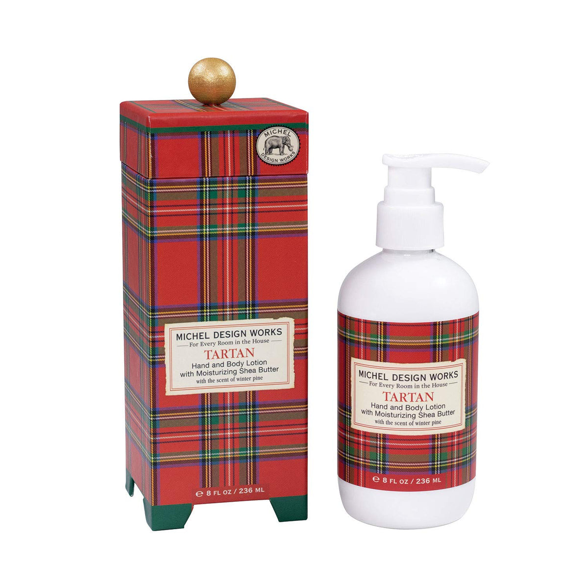 8 fl oz hand lotion bottle with aromatic peony scent featuring a white label on clear glass.
