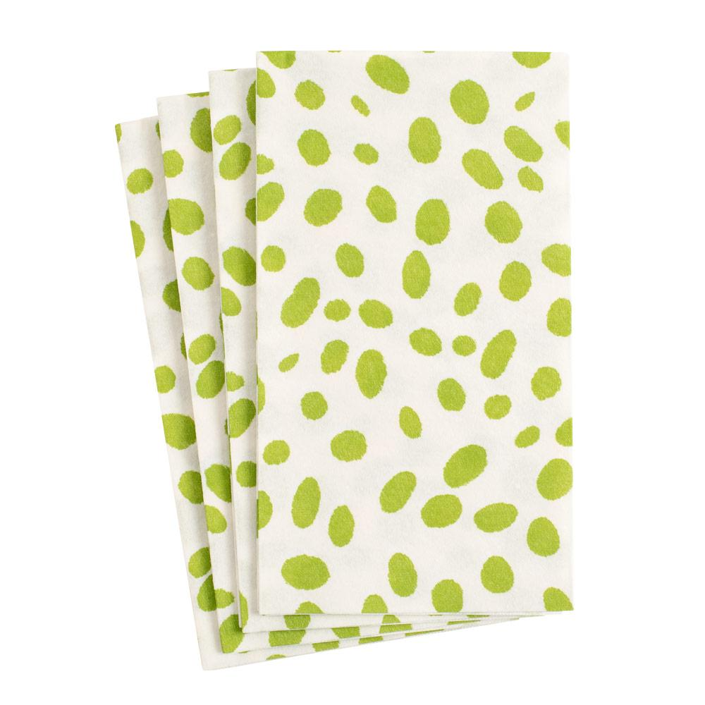 Packaged paper guest towels in neutral tones with printed floral patterns.