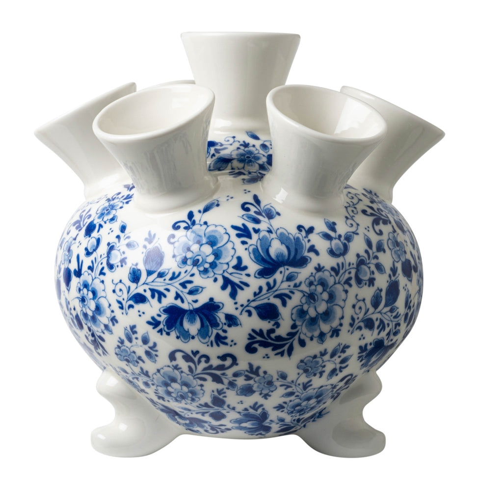 Tulip vase on legs in elegant flower shape with eco-friendly material