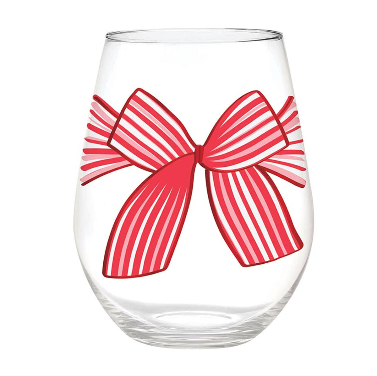 Jumbo wine glass with a wide bowl shape designed to hold an entire bottle.