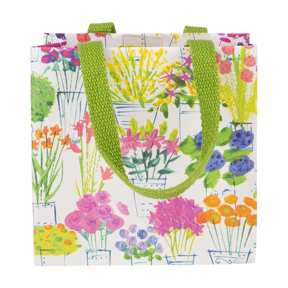 Small printed gift bag with strong handles on durable paper