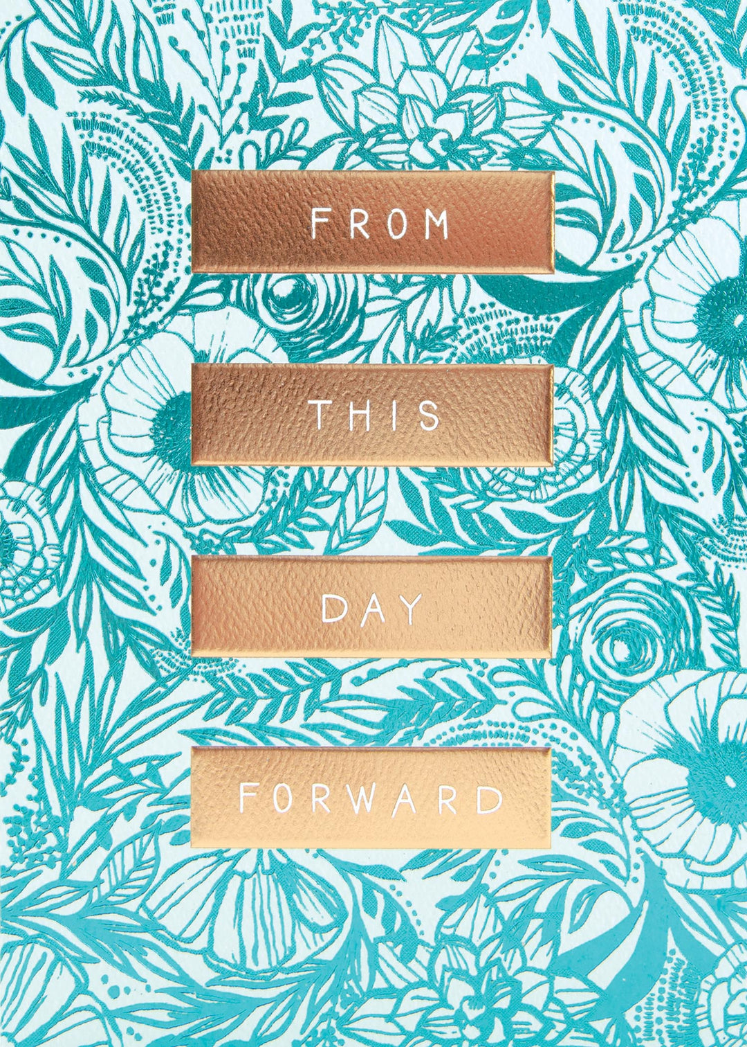 White greeting card with 'From This Day Forward' text in black serif font.