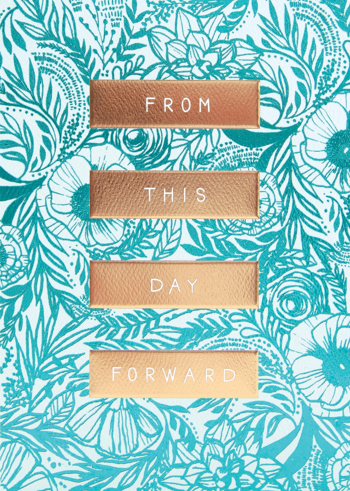 White greeting card with 'From This Day Forward' text in black serif font.