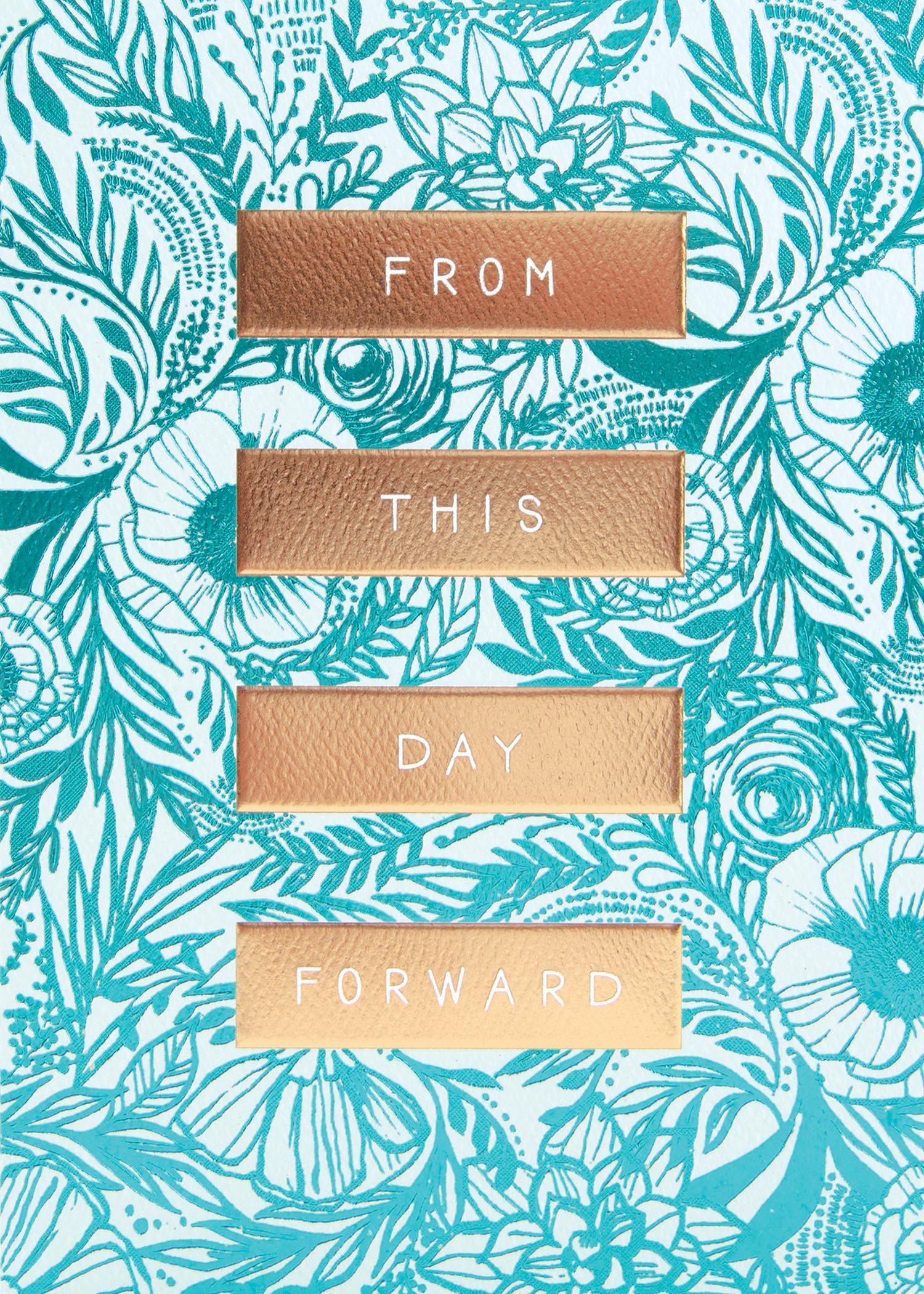 White greeting card with 'From This Day Forward' text in black serif font.