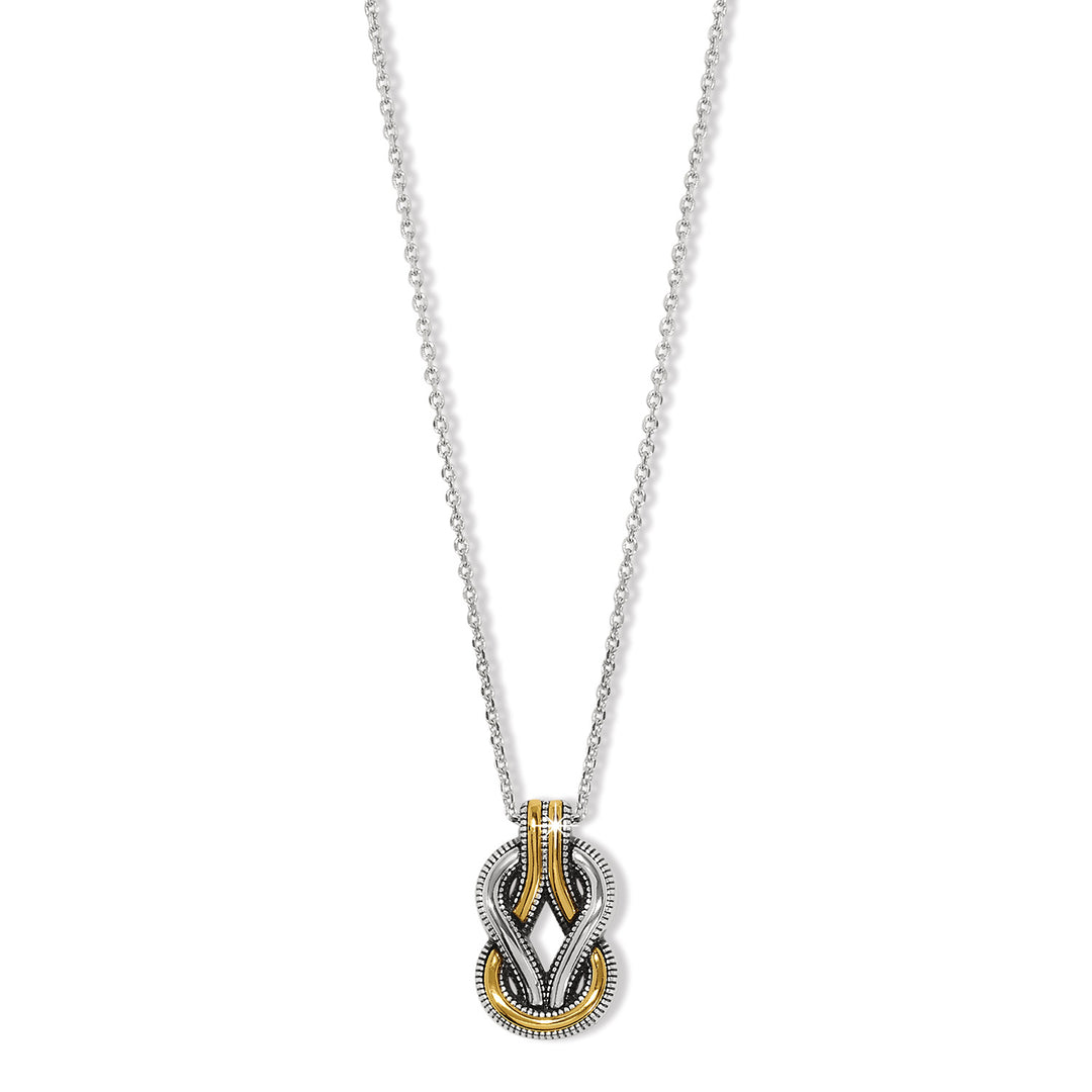 18" Interlok Harmony Two Tone Necklace
