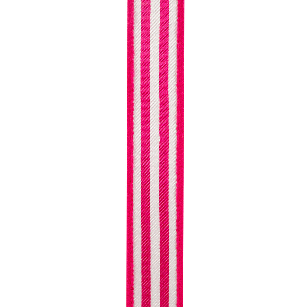 1 Inch Striped Twill Deluxe Dupioni Backed Wired Edge