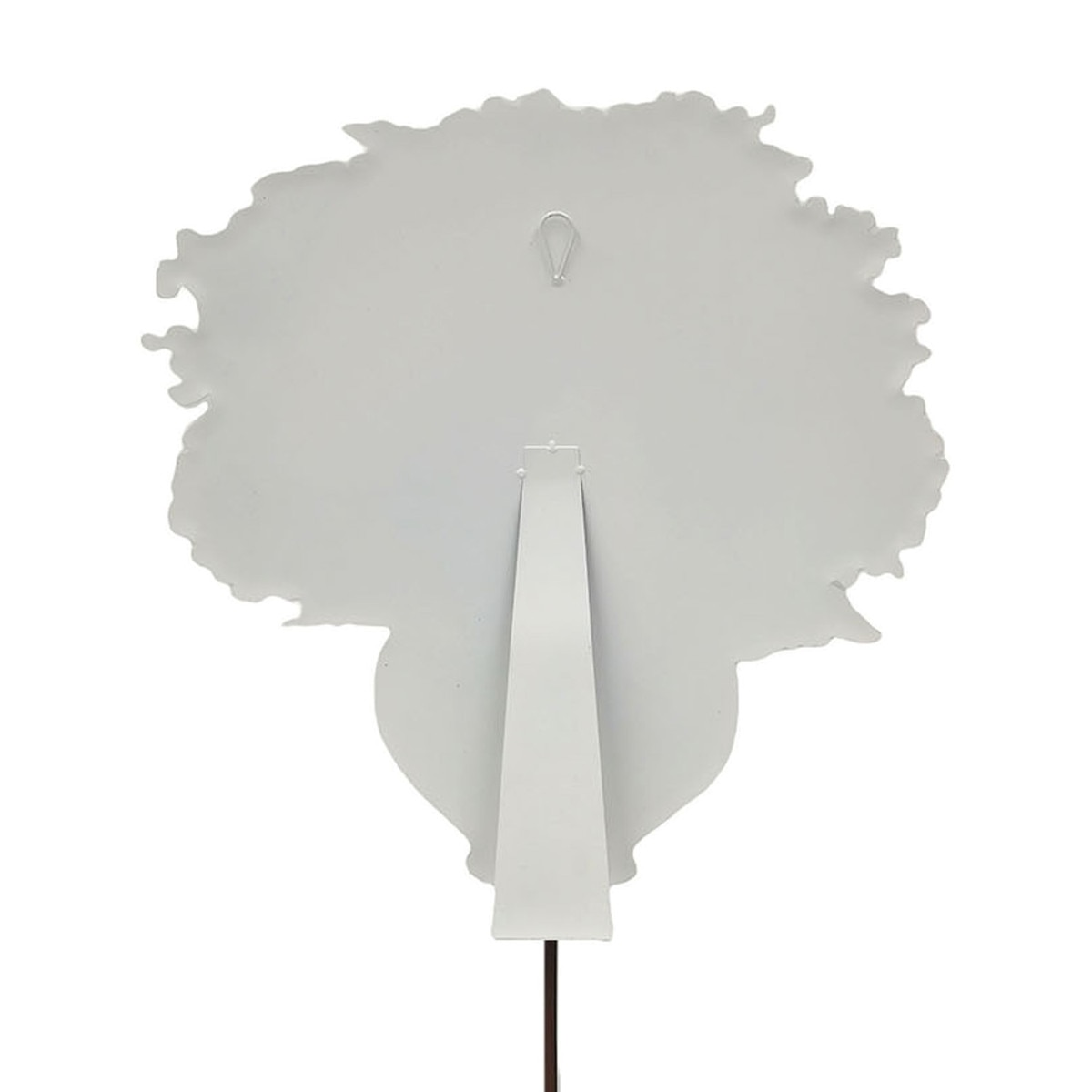 Back view of an Autumn Hydrangea Vase cutout showing the white easel stand and hanging loop.