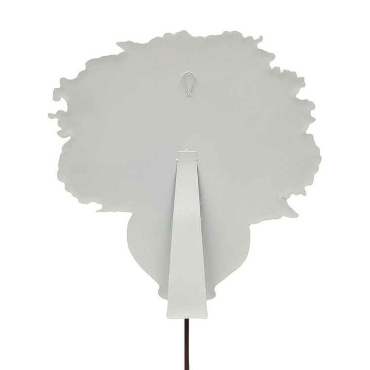 Back view of an Autumn Hydrangea Vase cutout showing the white easel stand and hanging loop.