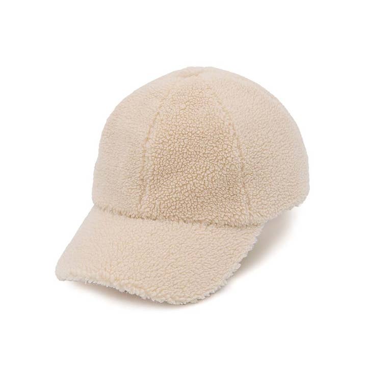 C.C Cozy Sherpa cap in black with a soft fleece lining and an embroidered C.C tag on the front.
