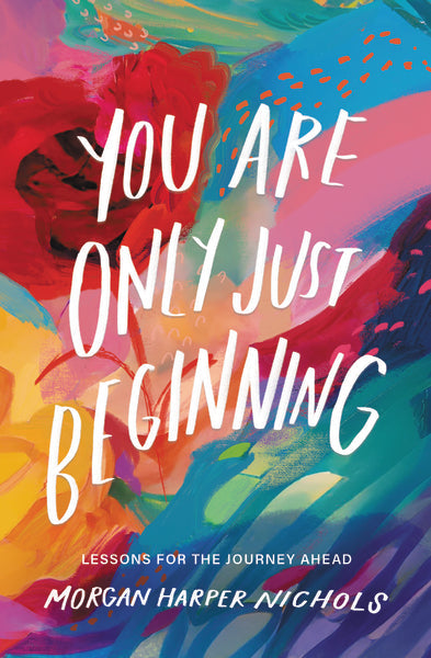 Book cover titled 'You Are Only Just Beginning' with a serene landscape illustration.