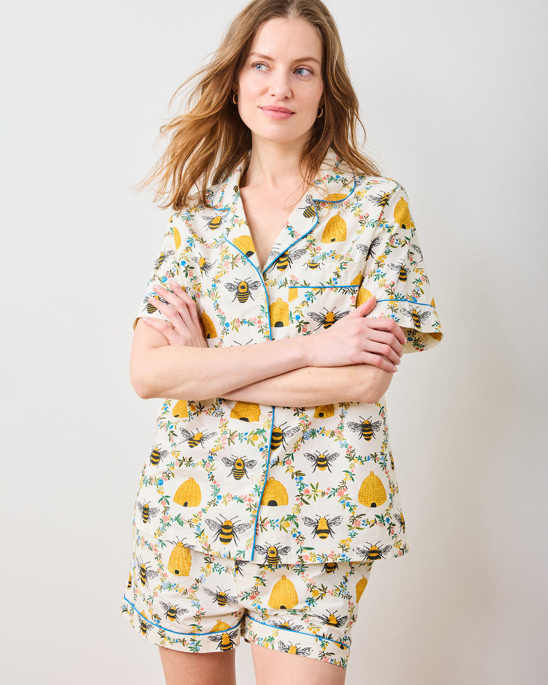 Arianne Short PJ Set in Sweet Bee