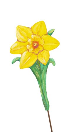 Easter Daffodils decorative item with a matte protective coating finish.