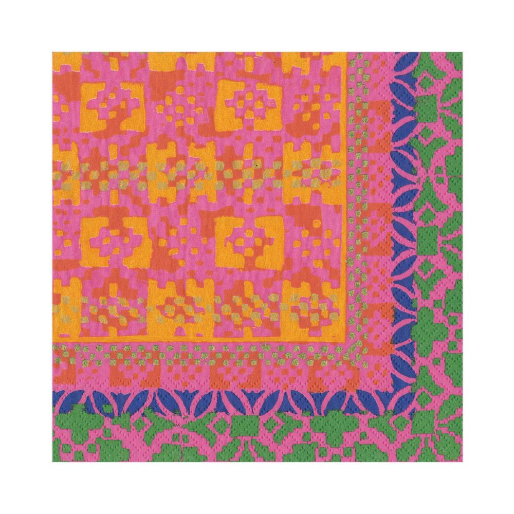 Pack of Caspari triple-ply luncheon napkins featuring museum artwork printed in Germany with non-toxic ink.