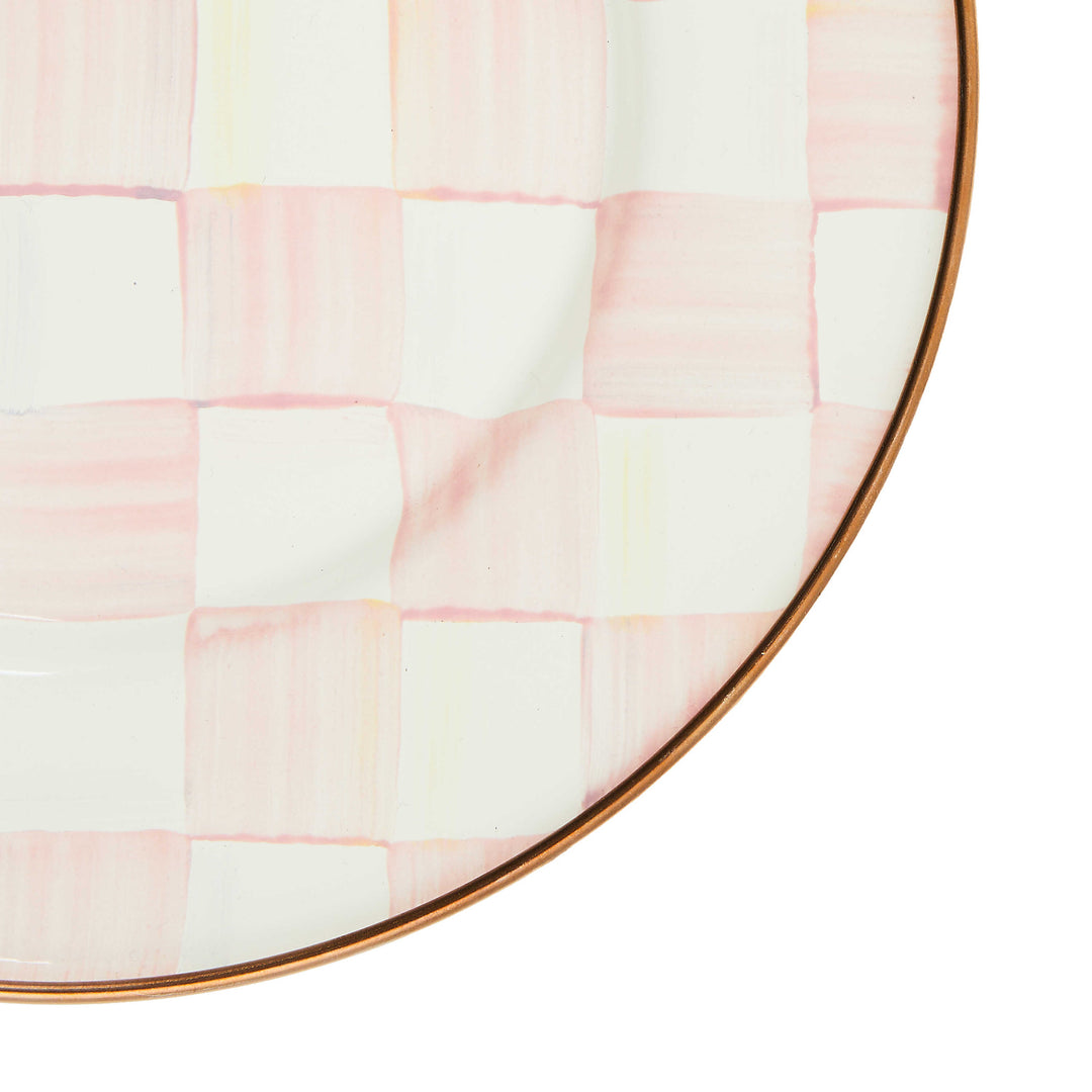 Rosy Check Enamel Salad/Dessert Plate