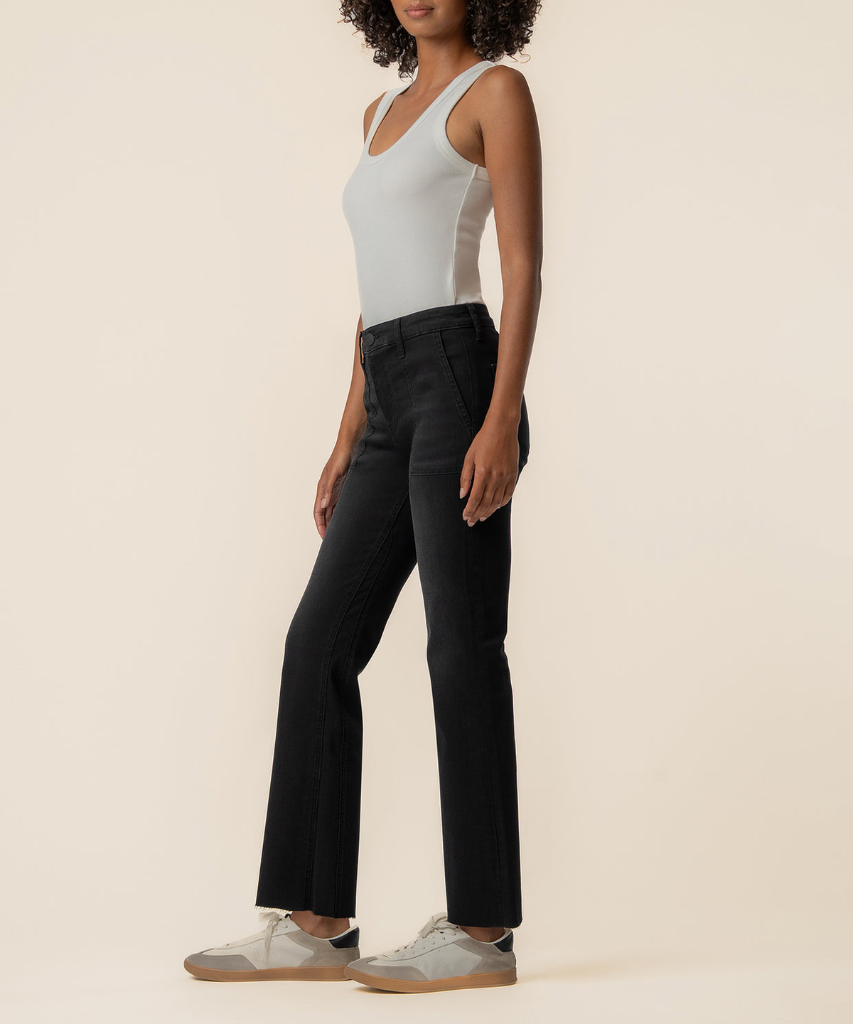 Kelsey High Rise Ankle Flare Portrait