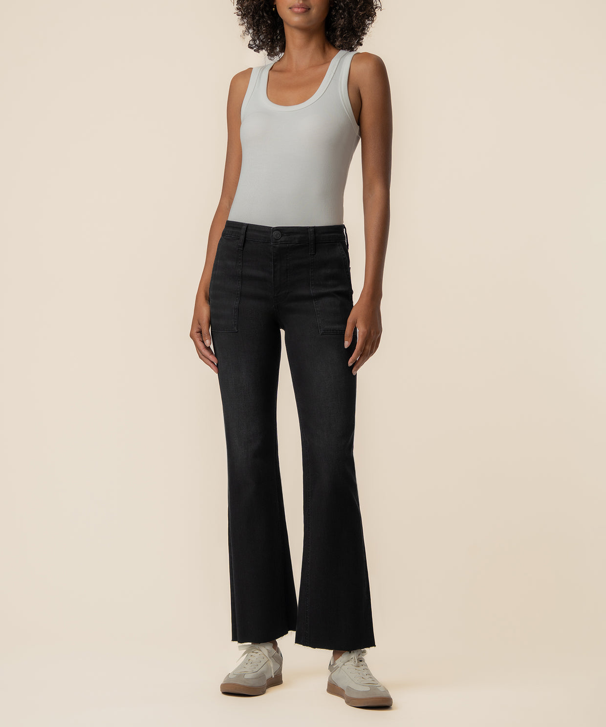 Kelsey High Rise Ankle Flare Portrait