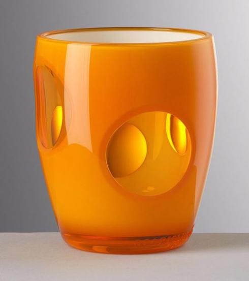 Clear acrylic fisheye tumbler with a wide rim and curved silhouette.