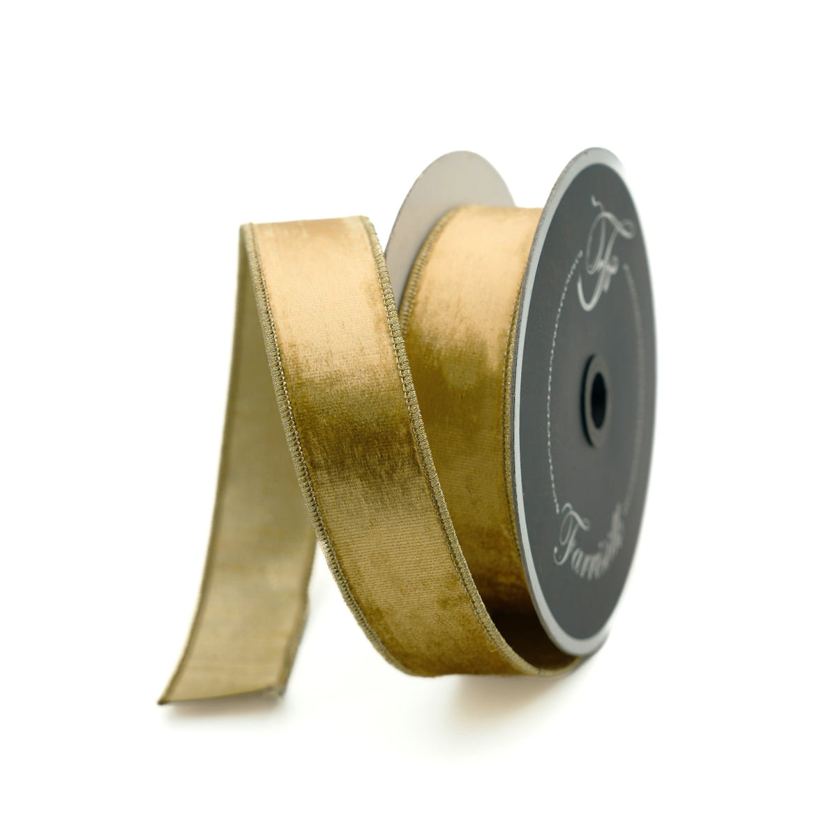 Flashy Velvet ribbon in a vibrant red hue with a smooth satin finish.