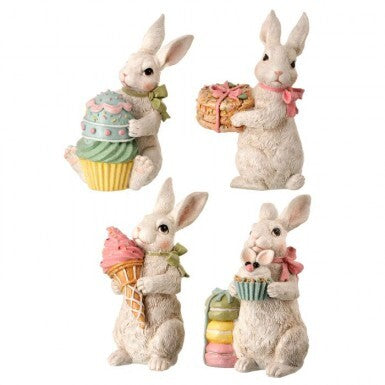 Resin Easter Bunny With Treats 6"
