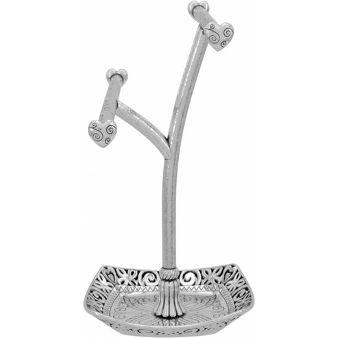 Silver plated Lacie Daisy bangle holder with a rectangular frame measuring seven inches high and four inches deep.