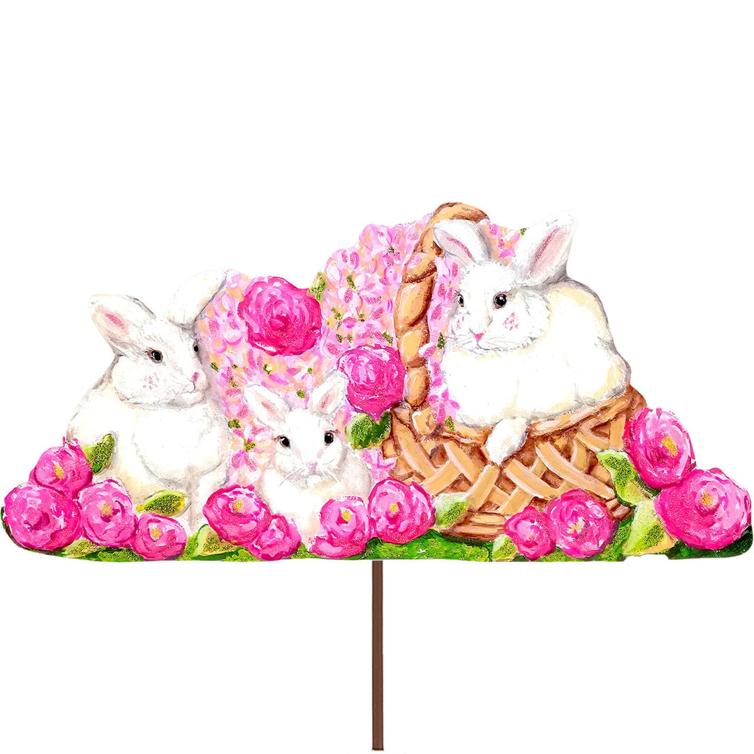 Mantel Roses & Bunnies