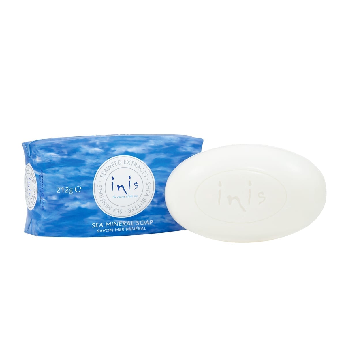 Inis Large Sea Mineral Soap bar with ocean fresh scent