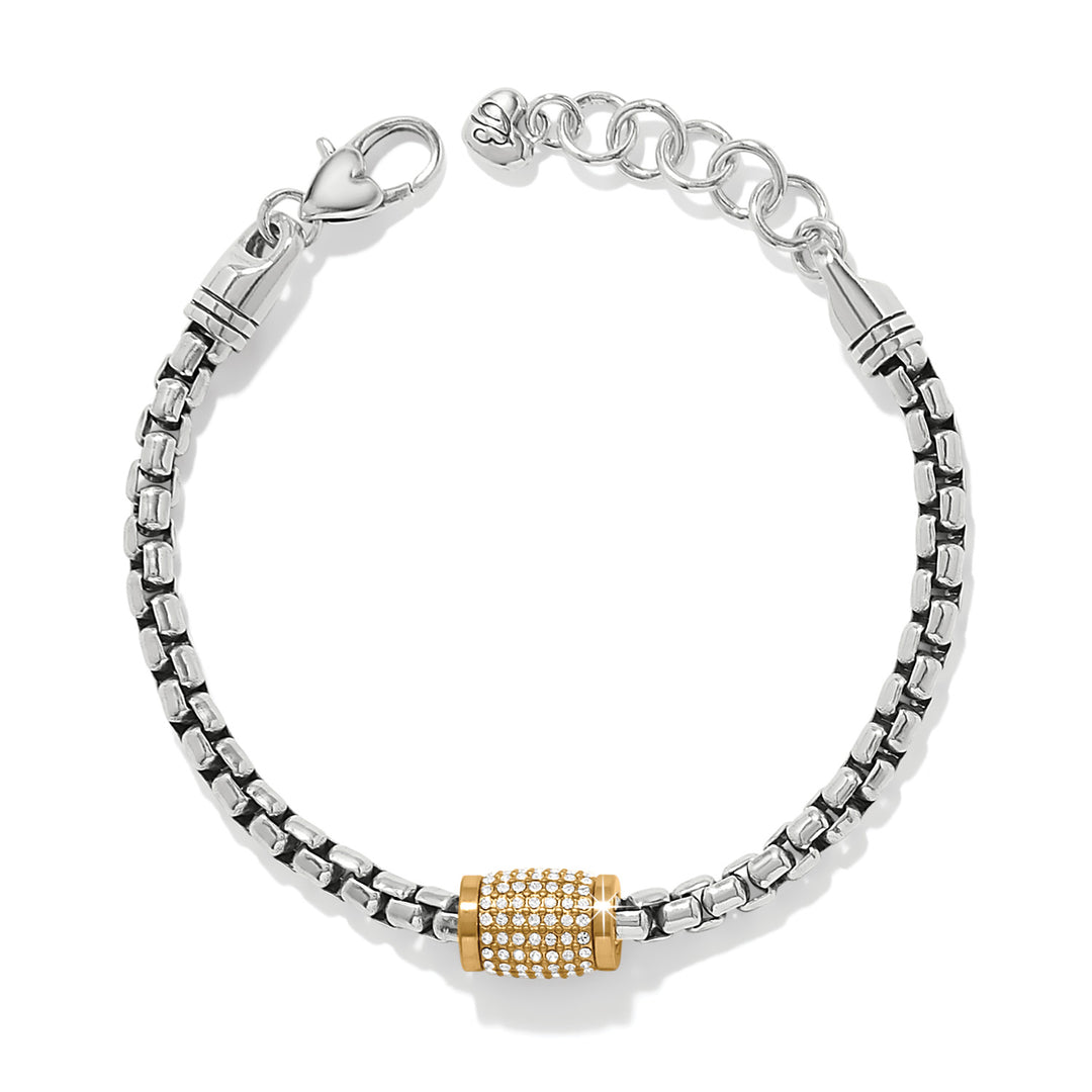 Meridian Solis Station Bracelet Silver-Gold