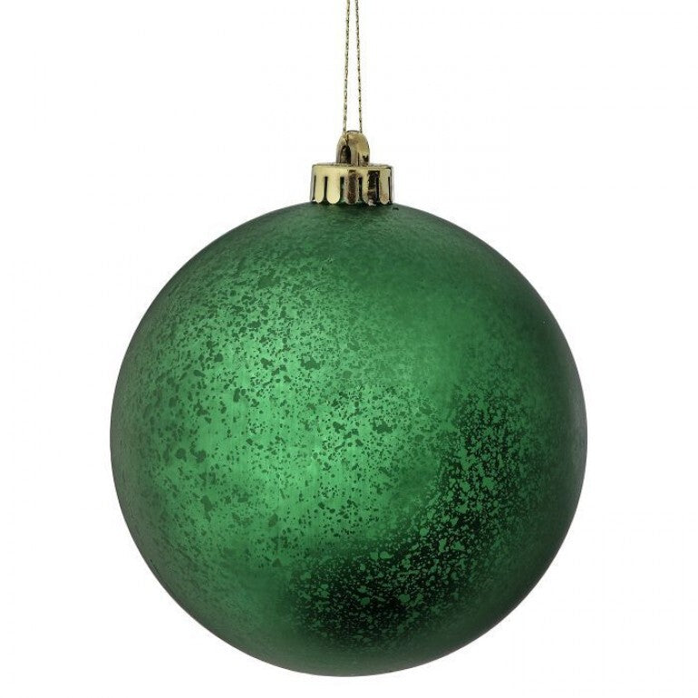 Matte mercury ball ornament with a smooth spherical silhouette measuring approximately 200mm in diameter.