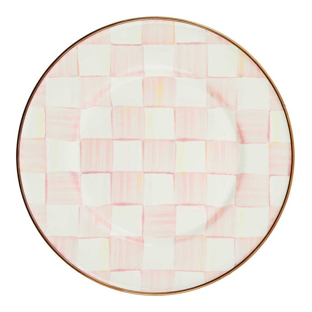 Rosy Check Enamel Salad/Dessert Plate