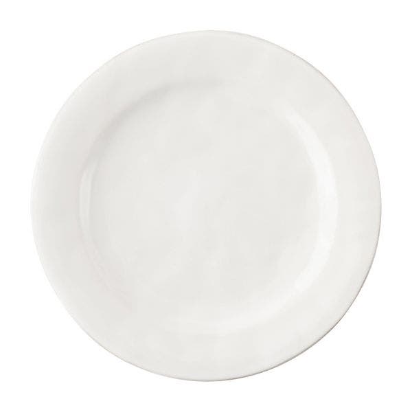 Puro ceramic dessert plate in white with a subtle textured glaze finish.