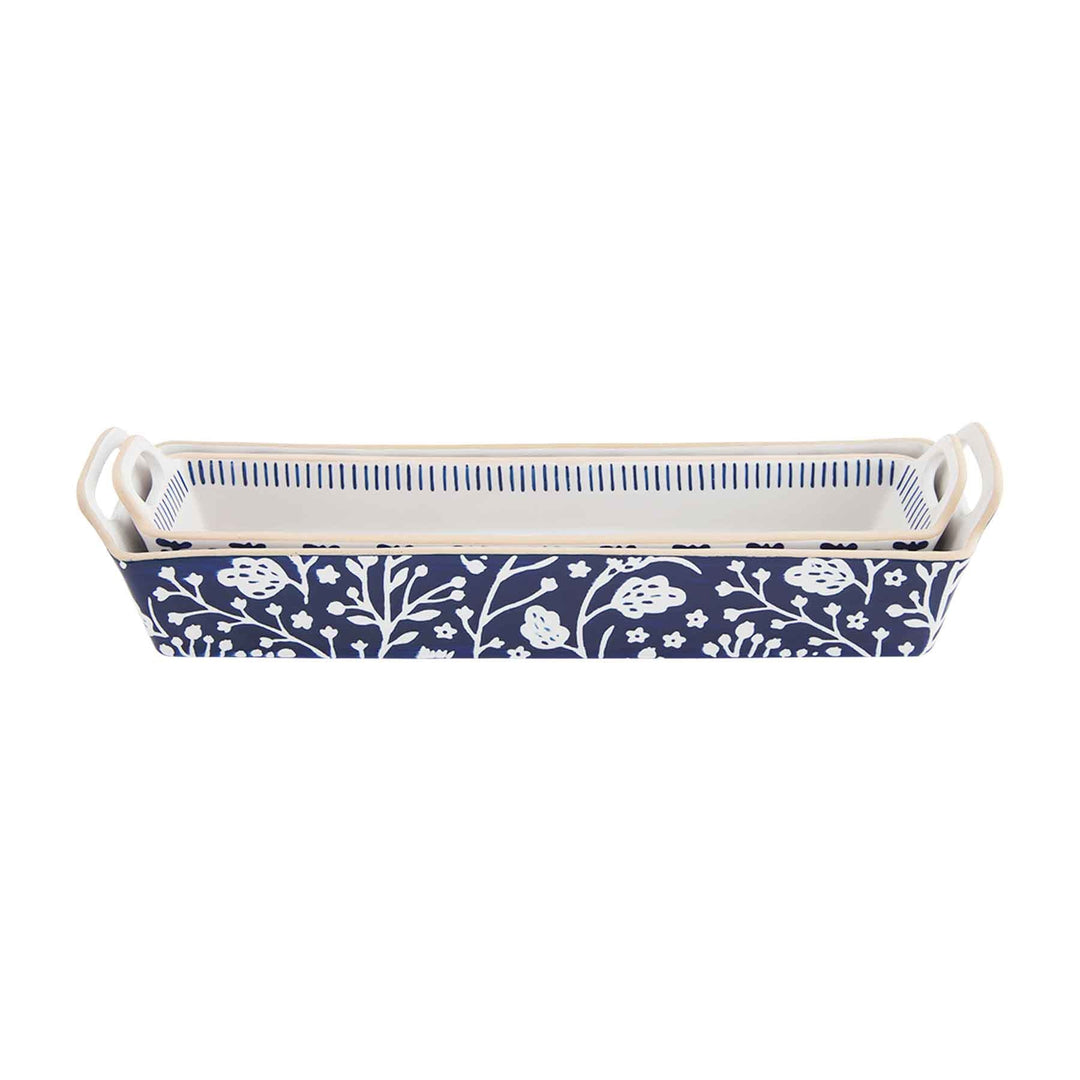 Indigo Cracker Dish Set
