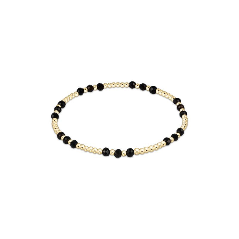Gemstone Gold Joy Pattern 3MM Bead Bracelet
