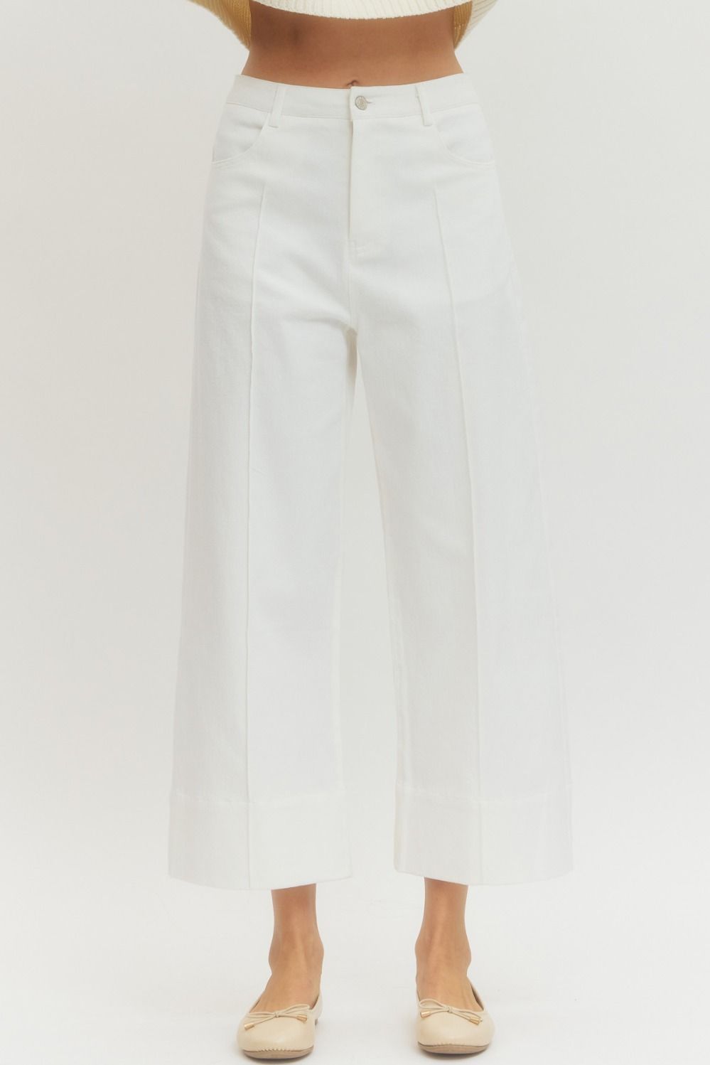 Vienna Solid Wide Leg Pants