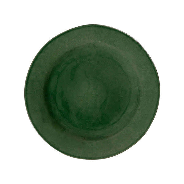 White ceramic dessert plate with subtle textured glaze finish