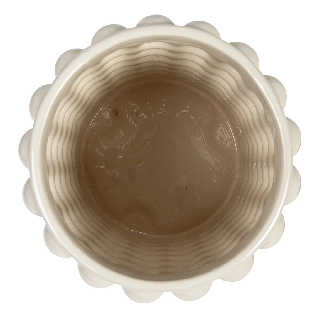 10.25" Stoneware Canister with Wood Lid
