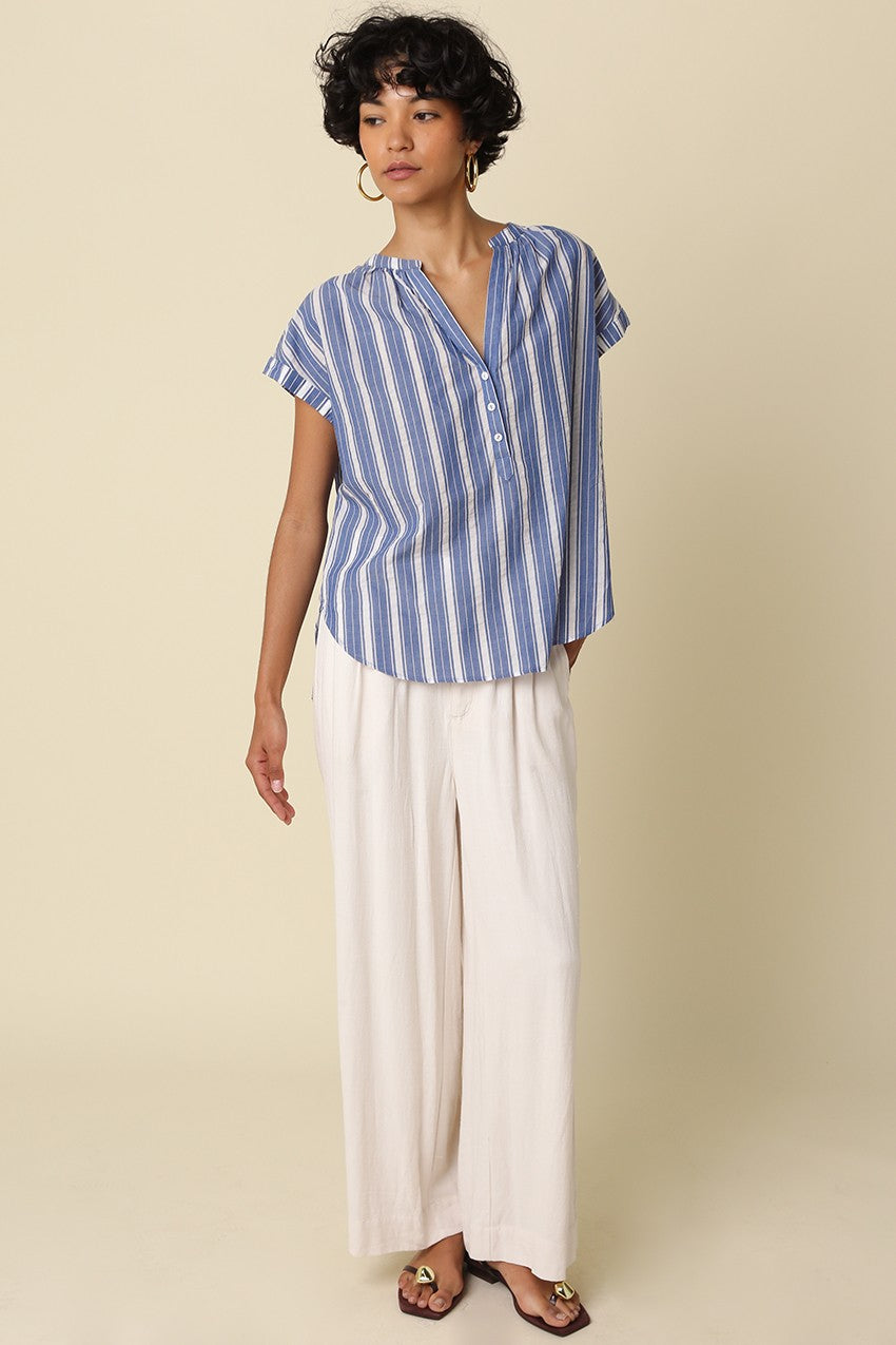 Gail Stripe Short Sleeve Shirt